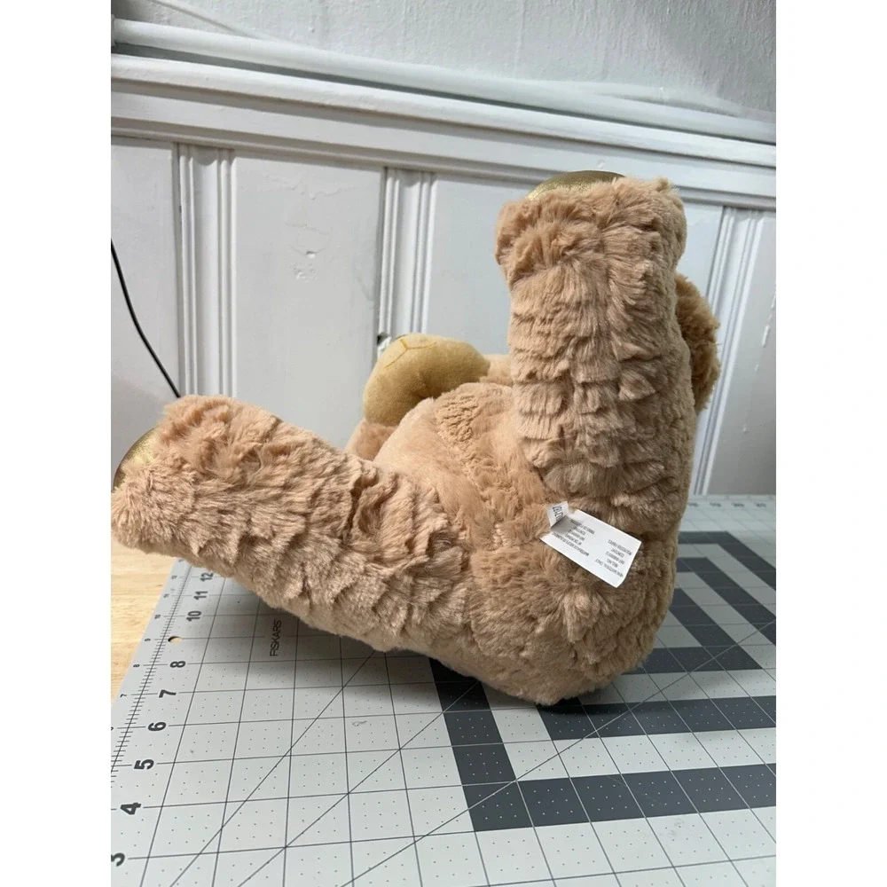 Animal Adventure 2017 Brown Bear Gold Nose Feet Ears Soft Cuddly 14 inches